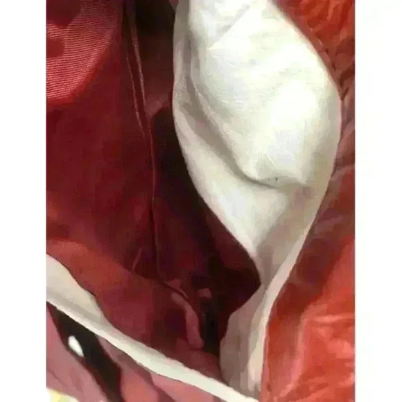 Gruno et Chardin Women's Vintage Leather Jacket Burgundy Size 8 - Picture 5 of 8